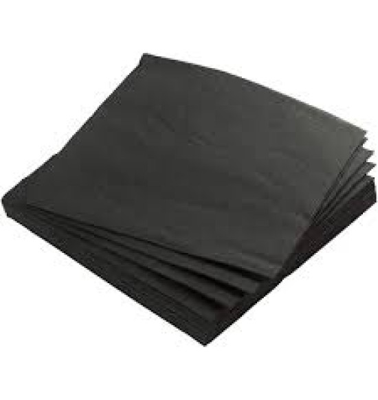 Szalvéta 25*25cm FEKETE (koktél) 100lap/cs     